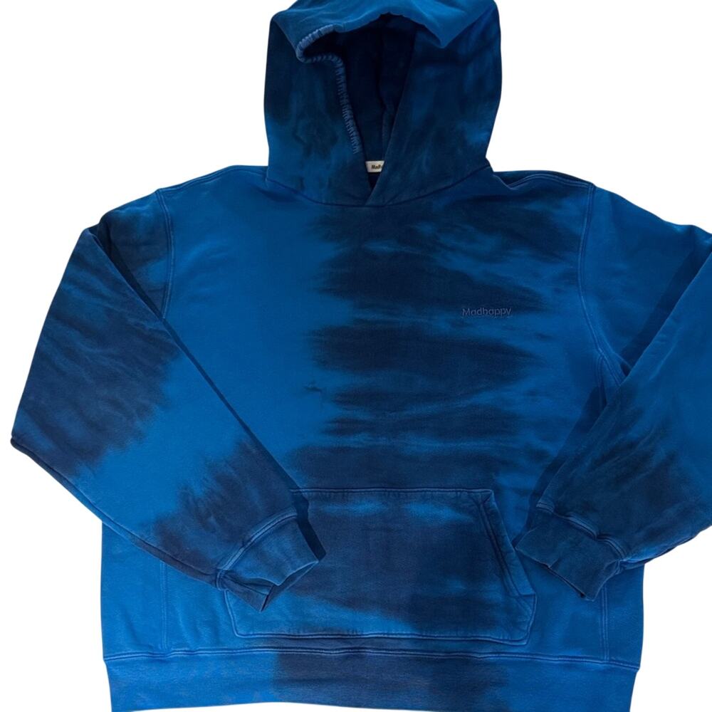 Madhappy Blue Tie-Dye Pullover Hoodie – unisex XL